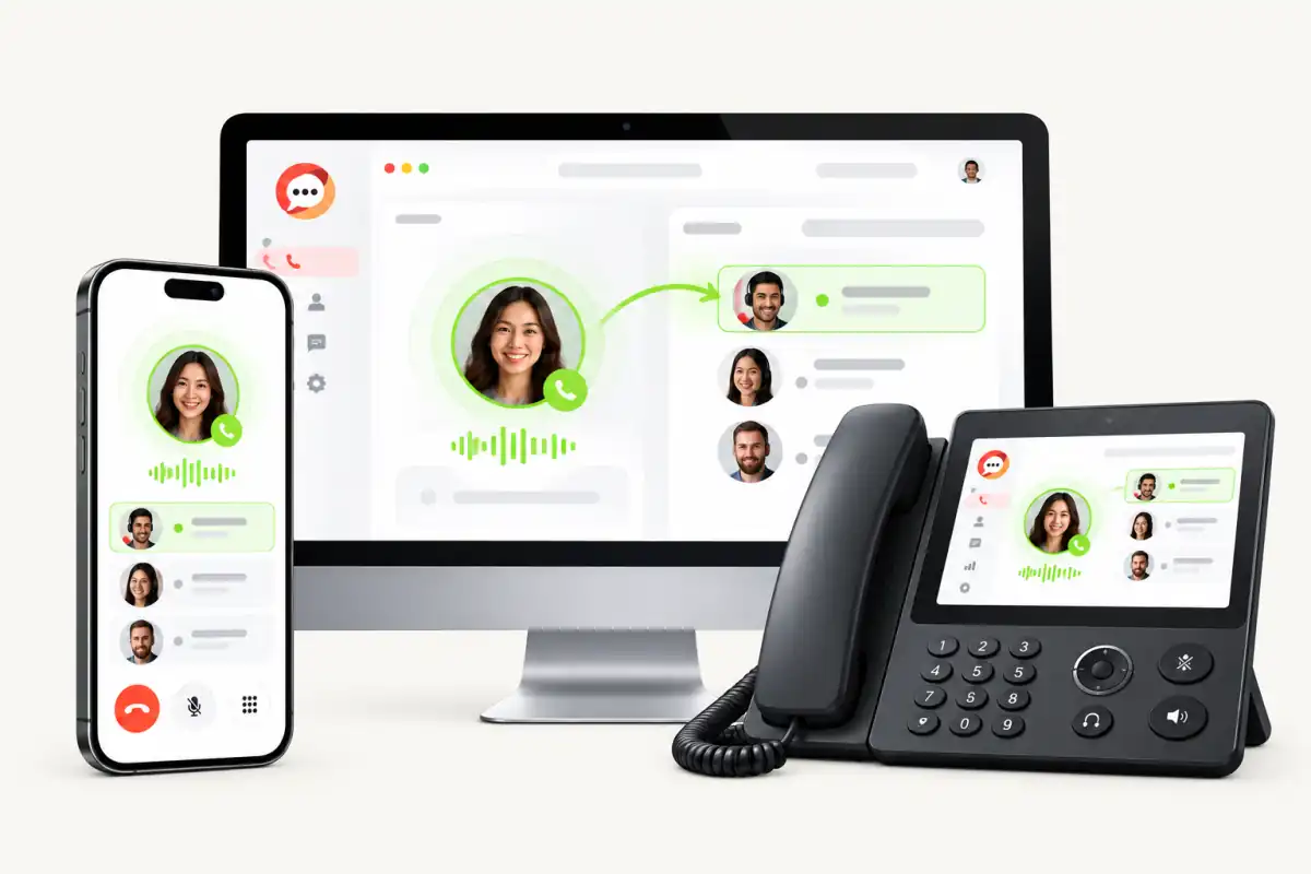 RingSMB connecting one business call across mobile, web and an internet desk phone